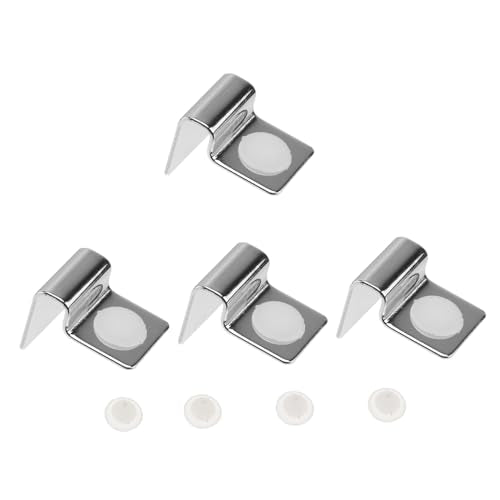 Fish Tank Accessories Aquarium Lids 4Pcs Fish Tank Glass Aquarium Cover Clip Support Holder Stainless Steel - Aquarium Accessories Universal Lid Clips 5mm Glass Tank Aquarium Lid - size: 2.1x1.5cm