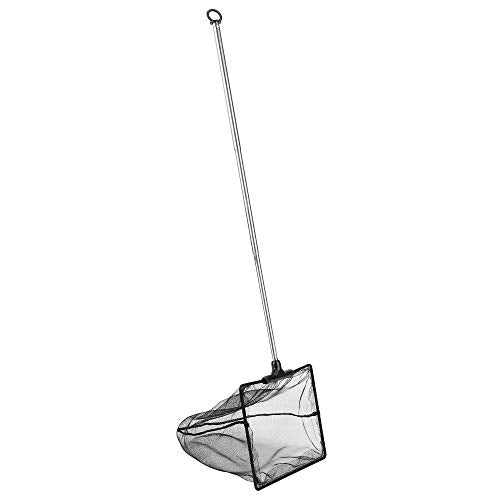 Lpraer Aquarium Fish Net with Extendable Stainless Steel Long Handle Fine Mesh Net for Fish Tank - size: Large