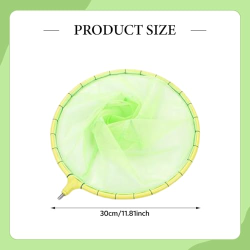 kowaku Fishing Net Mesh Outdoor Soft Catching Hiking Easy Storage Removable Fast Boat Folding Freshwater Fishing Landing Net - color: Green S