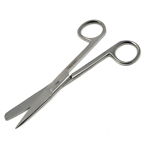 HIGH Grade PACIFATED Stainless Steel Dissecting Operating Scissors 5.5" Sharp Blunt Straight (HTI BRAND)