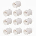 FangKingNo10pcs 3/4" PVC Pipe Coupling Adapter Pipe Fittings (Slip to Slip) Schedule 40 Easy to Install,and High Tensile for Home or Industrial Use White(Pack of 10) (0.75 Inch) - size: 0.75 Inch