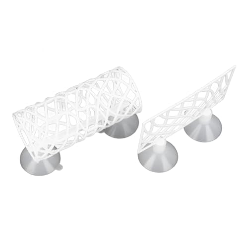 Tnfeeon Betta Fish Tunnel, Betta Sleeping Tube Hollow Design for Small Fish Shrimp Toys for Guppies Resting Tank Accessories Hammock Aquarium Decorations Hideout (White) - color: White