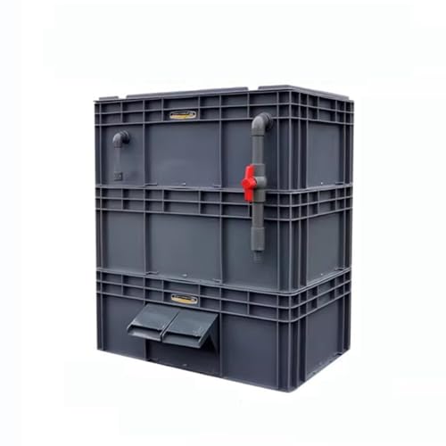 Aquarium Filter, Multi-Stage Filtration System for Fish Tanks and Ponds, Efficient Waterfall Design, Circulation Box for Drip Filter Applications - size: 60x40x66cm