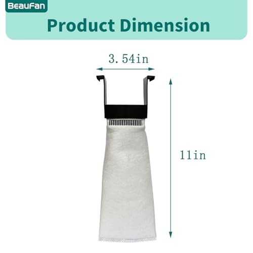 Set of 6 200 Micron Filter Bag Fit for Innovative Marine Fusion Pro 2 AIO 10/14/20/25/40L and Fusion AIO 15/20/25 Desktop Aquarium
