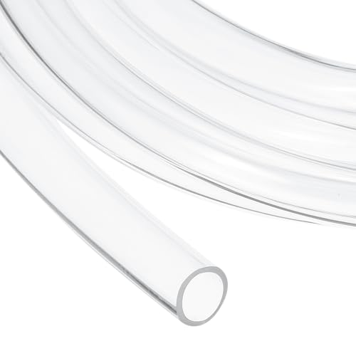 uxcell Clear PVC Tubing, 12mm ID x 15mm OD - 8.5ft PVC Tube Lightweight Vinyl Hose, Transparent Flexible Plastic Water Tubing for Air Oil Water Transfer Aquarium Irrigation - size: 12mm ID x 15mm OD