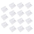 VANZACK 15pcs Acrylic Fish Tank Stand Clips Tank Divider Mounting Brackets for Goldfish Betta Cover Support Frame - size: 5.5X4X1.8CM