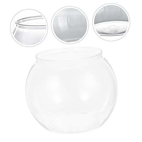 Plastic Round Goldfish Aquarium Fish Tank for Goldfish Fish Bowls Decorative Portable and Easy to Clean - size: 28x28cm