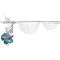2Pcs Floating Betta Hammock Shrimp Shelter Betta Shrimp Feeder 3D Printed Fish Tank Accessories (S/L, White) for Small Aquarium Safe Rest - color: White