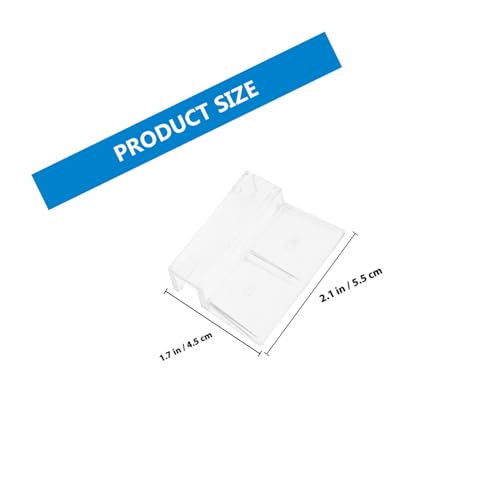 Happyyami 4pcs Sturdy Acrylic Aquarium Cover Holders Fish Tank Lid Support Bracket for Heat Preservation Aquatic Environments