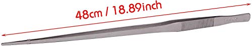 Extra Long Tweezers 18.9 Inch - FEITA Stainless Steel Straight Tweezer Tongs for Aquarium Fish Tank Plants - style: 18.9Inch Straight-Tip