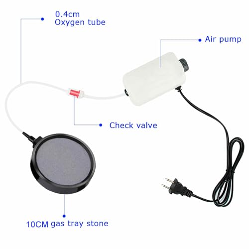 Yosoo Air Stone Disc Aerator, 2pcs Aquarium Bubble Plates for Fish Tanks Ponds with Round Oxygen Diffuser, Release Tool for Air Pumps and Buckets
