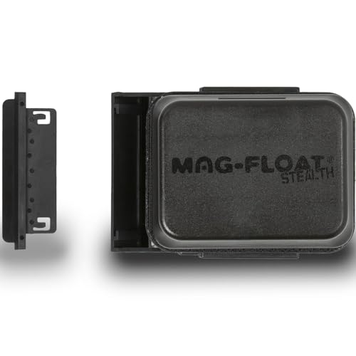 Mag-Float Large Black Stealth Glass Magnet Aquarium Scraper Cleaner with Blade - Floating Magfloat Magnetic Cleaning Tool - size: Large