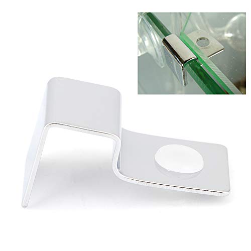 4Pcs Fish Glass Cover Clip, Stainless Steel Aquarium Glass Cover Support Bracket Holders Universal Lid Clips for Rimless Aquarium(8mm) - color: 8mm