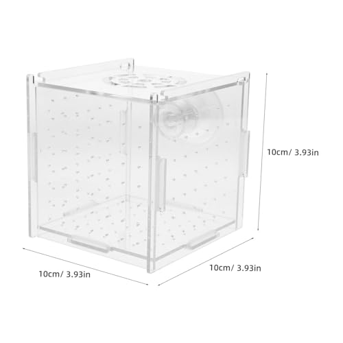 Acrylic Fish Breeding Box for Aquarium Isolation Tank Hydroponic Separator with Suction Cups