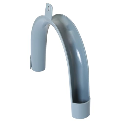 2PCS U-Shaped Drain Pipe Hooks Washing Machine Hose Bracket with Hanging Holes Gray 14x12mm Plastic Sink Drain Accessories Aquarium Drain Hose Attachments