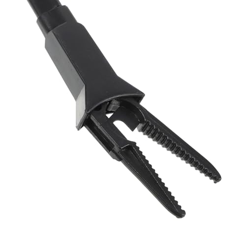 4pcs Long Aquarium Tongs - 20 Inch Plastic Tweezers for Easy Plant Maintenance - Aquarium Grabber Tool for Freshwater and Saltwater Tanks, Fish Feeding 50cm - color: Black