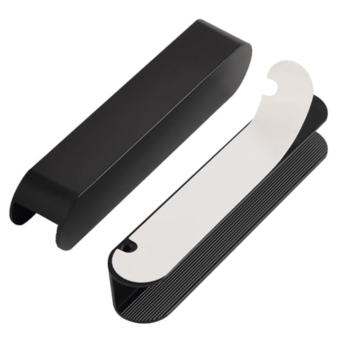 5 Pack Self Stick Instant Cabinet Drawer Handle Adhesive Closet Handles Pull Black 5 Inch Stick On Handles for Glass Doors No-Drill Cupboard Door Handle - color: C-Matte Black, size: 5 Inch