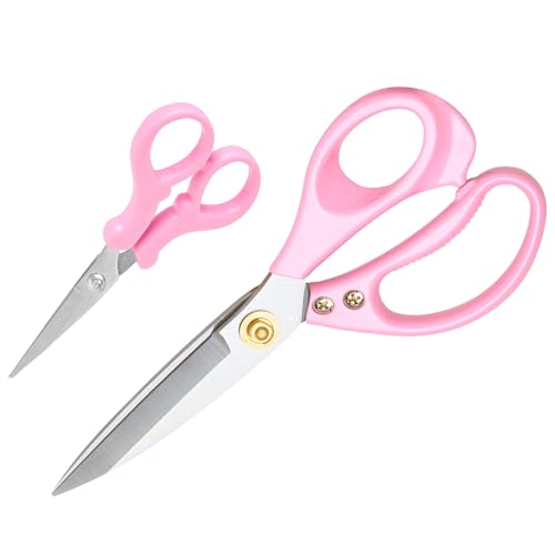 All Purpose Kitchen Scissors, Kitchen Shears Heavy Duty - Dishwasher Safe Food Scissors- Multipurpose Cooking Shears for Meat Poultry Food, Herbs, and Fish, Comfort Grip Handles, Pink - color: Pink