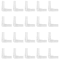 lasenersm 20 Pieces Aquarium Air Valve Connector Aquarium Air Tube Connector Plastic Elbow Connector L-Shaped Tubing Connector for Fish Tank 4mm Airline Tube, Transparent