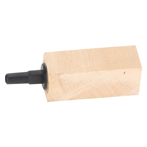 2 PCS Aquarium Wood Air Stones, Wooden Fish Tank Bubbler Stones, Air Bubble Diffuser for Pond, Hydroponic, Circulation System