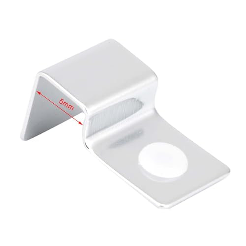 AYNEFY 8Pcs Aquarium Cover Bracket, Fish Glass Cover Stainless Steel Aquarium Glass Covers Support Bracket Holders Universal Lid Clips for Rimless