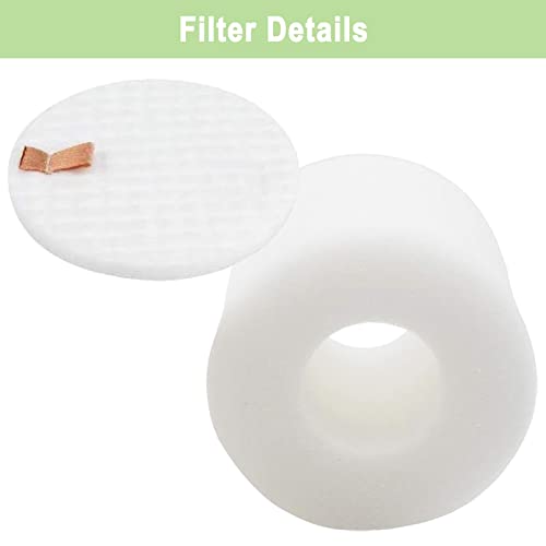 Bvhonwe 6 Pack IQ Base Pre-Motor Foam Replacement Filters for Shark IQ R101AE RV1001AE AV912S AV1010AE RV1000 AV970 AV993 AV1002AE Shark AI AV2501S AV2501AE RV2502AE RV2520AOUS Robot Vacuum Cleaner - color: 6 Pack