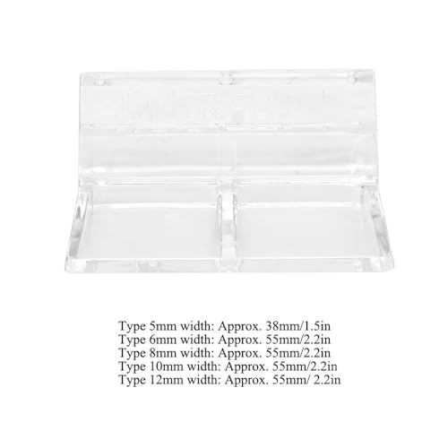 20Pcs Aquarium Glass Cover Holder Transparent Edge Mount Bracket Acrylic Clip Support for Fish Tank Hoods for Filter and Lamp Frame(10mm) - size: 10mm