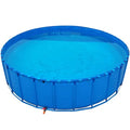 Portable PVC Folding Fish Pond with Drain Valve - Outdoor Water Storage Pool for Koi, Goldfish & Saltwater Fish - Easy Setup Temporary Canvas Holding Tank - size: 1.2X06m
