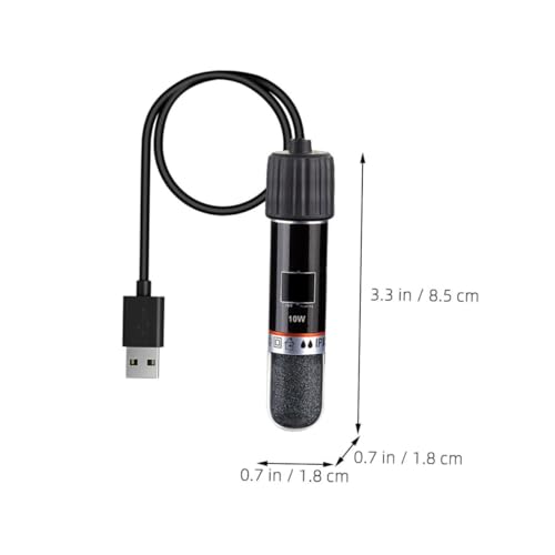 Happyyami Mini Aquarium Heater Compact Heating Tool for Small Fish Tanks Reliable Temperature Control Design for Desktop Aquariums Materials