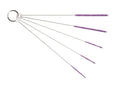 10" Tube Brush Set - 5-Pack Small Detail Cleaners Purple | Anti-static durable nylon bristles, Flexible wire reaches tight cracks, Safely clears dust from keyboards and cooling fans - color: Purple, size: Small 5 Pack (2mm 3mm 4mm 5mm 6mm)