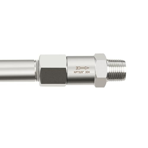 ChillWaves 304 Stainless Steel In-Line Split Check Valve 1" NPT Male x 1" NPT Female Thread, One-Way Non-return Check Valve for Backflow Prevention(1-PACK) - size: 1" MNPT x 1" FNPT, style: Split Check Valve