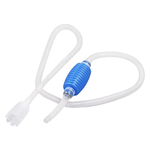 4.8ft Aquarium Siphon for Fish Tank, Aquarium Cleaning Tools, Manual Aquarium Vacuum Gravel Washer Siphon Pump, Aquarium Water Changer for Drainage and Water Injection Sucking Fish Droppings