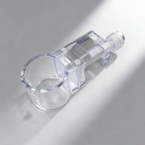 6 PCS Clear Aquarium Plant Holder, Reusable Top Hanging Fish Tank Planter, Small Transparent Plant Clips for Fish Tank Aquarium Landscaping and Decoration