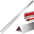 Therwen 10 Pcs 304 Stainless Steel Wall Corner Guards 2 x 2 x 36 Inch Self Adhesive Heavy Duty Corner Protector Trim with 90 Degree Angle for Wall Protection Metal Edge Guard - size: 2 x 2 x 36 Inch