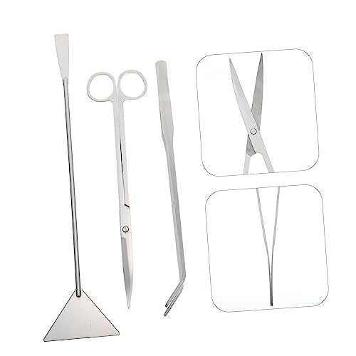 SUPVOX 1set Aquarium Tool Multi-Function Plant Trimming Scissors Scraper Portable Shovel for Easy Aquascaping and Tank Maintenance