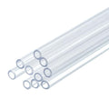 uxcell 10 Pcs Clear Plastic Rigid Tubing 2mm ID x 3mm OD, 0.5 Meters Length Round Polycarbonate Tubing for Aquarium Water Pipe, Water Cooling System, Plumbing - size: 2mm x 3mm