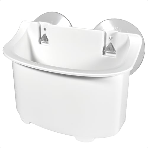 Five Oceans Boat Caddy Organizer with Suction Cup Mount, White ABS Plastic, Marine Storage for Pontoon, Fishing Boat, Kayak - FO4898 - style: Standard