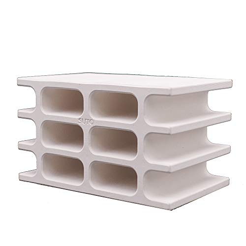 DOHO White Ceramic Hiding Shelter Fish Tank Decoration for Amano Shrimp Cichlid Baby Pleco Fish Spawning and Breeding