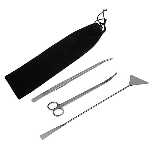 1set Aquarium Cleaning Tools Landscape Tweezers Scissors Rake Ergonomic Fish Tank Maintenance Kit for Easy Aquascaping