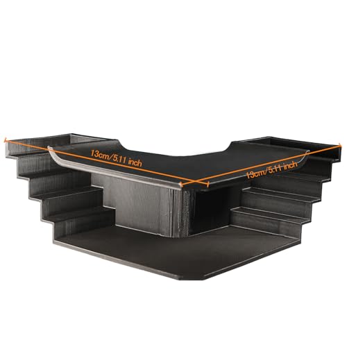 Aquarium Undergravel Fish Tunnel Cave, Black, Modern Resin Fish Hide for Aquarium Hideout (Style 3) - color: Black, style: Style 3
