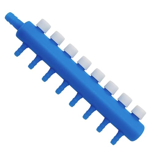 Fish Tank Air Valve – Multi Way Air Flow Controller, Aquarium Airline Tube Splitter | Adjustable Tube Joiner Systems For Aquascapings, Bubble Stones, Tank Filters, Aeration Lines And Water Systems - color: 8 heads