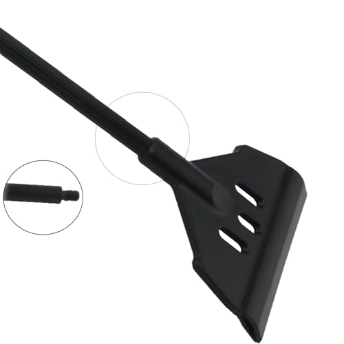Glass Aquarium Algae Scraper Fish Tank Cleaner with 5 Stainless Steel Screwdriver Blades for 14 Inch Reef Plant Protectors Glass Tank Cleaner Aquatic Plant Trimming Black
