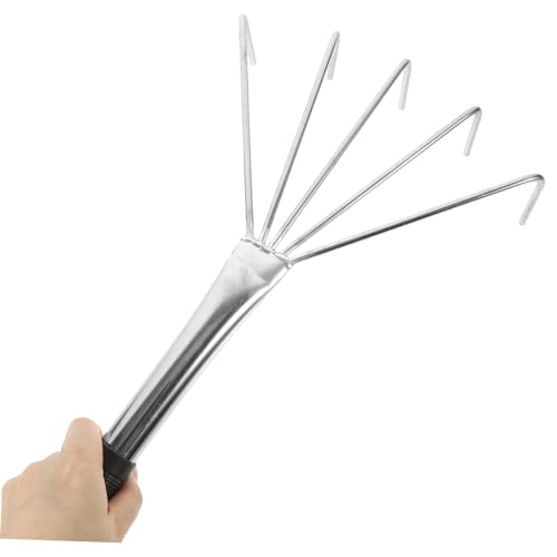 YARNOW Heavy Duty Ground Leveler Tile Tools Pro Stainless Steel Rake for Flat Dust