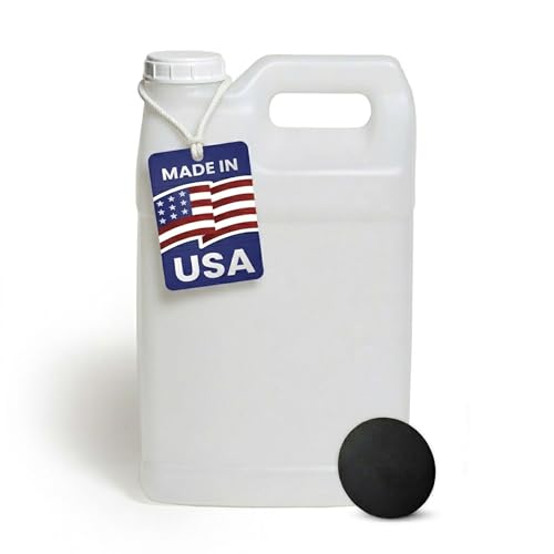 FastRack 2.5 Gallon Water Jug (Pack of 1) w/ 1 Black Rubber Cap Gripper | Reusable Plastic Jug with lid for Liquids | Heavy-Duty Water Container for Storage, Camping | BPA-Free Gallon Jugs with Lids - size: 1 Pack