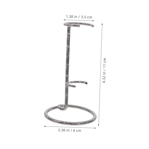 Healifty Elegant Crystal Ball Holder Display Stand Metal Tray for Crystal Scepters and Ball Holder Showcase
