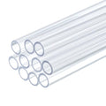 uxcell 10 Pcs Clear Plastic Rigid Tubing 6mm ID x 8mm OD, 0.5 Meters Length Round Polycarbonate Tubing for Aquarium Water Pipe, Water Cooling System, Plumbing - size: 6mm x 8mm