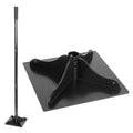 Heavy-Duty Steel Tamper, 8x8 Inch Laborsaving Ergonomic Hand Soil Tamper, Garden Landscaping Tool for Ground & Gravel Leveling Dirt Compactor, 48 Inches Total - style: 8x8 Inches