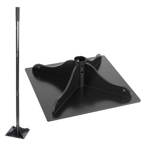 Heavy-Duty Steel Tamper, 8x8 Inch Laborsaving Ergonomic Hand Soil Tamper, Garden Landscaping Tool for Ground & Gravel Leveling Dirt Compactor, 48 Inches Total - style: 8x8 Inches
