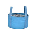 Foldable Washing Basin, Portable Travel Outdoor Collapsible Bucket Foot Soak Bucket Heat Preservation Waterproof (Blue)