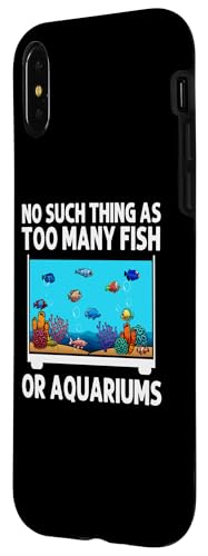 iPhone X/XS Funny Aquarium For Men Women Fish Tank Lovers Reef Keeper Case
